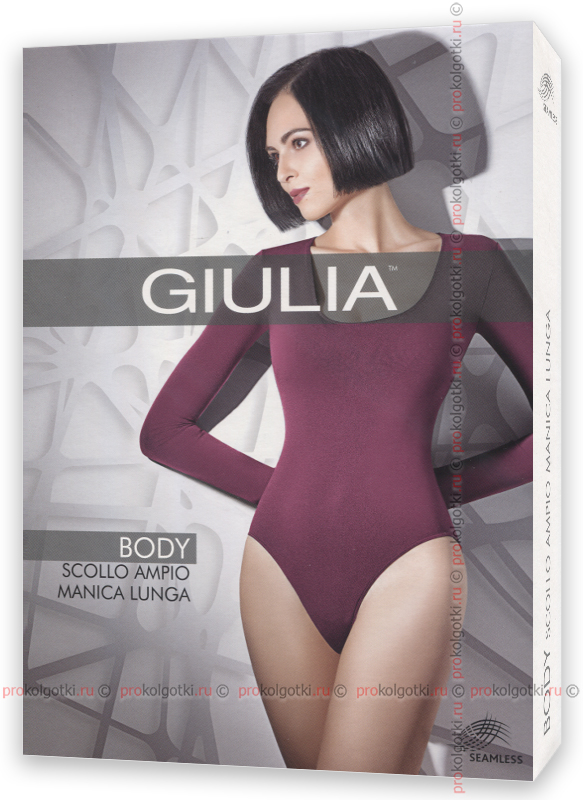 Giulia Intimo Body Scollo Ampio Ampio Manica Lunga от магазина Мир колготок и чулок