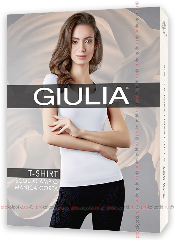 Giulia Intimo T-shirt Scollo Ampio Manica Corta от магазина Мир колготок и чулок
